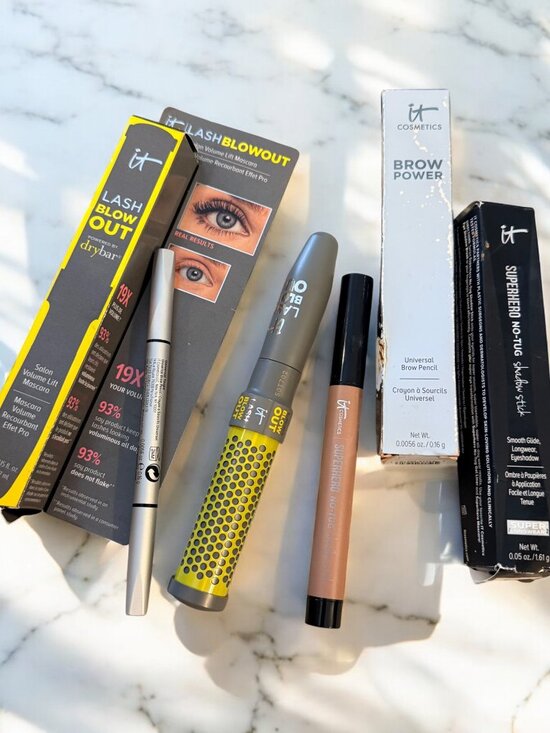 It Cosmetics New Eye Makeup Bundle X3 Brow Pencil Mascara Shadow Stick - Picture 1 of 8